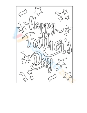 It's Father's Day Coloring Page