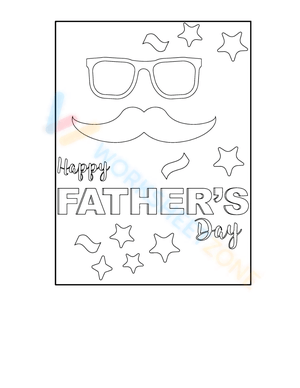 Happy Father's Day Coloring Page
