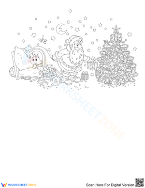 Santa Claus and the kid