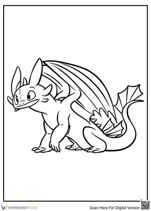 Toothless Coloring Page | Essential Grade K-8 Worksheet