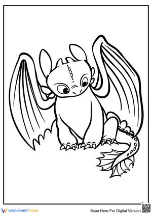 Toothless Coloring Page | Essential Grade K-5 Printable