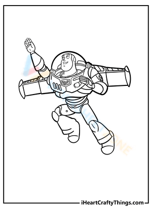 Buzz Lightyear Art Worksheet
