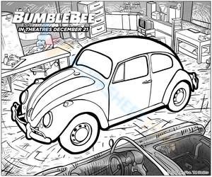 Bumblebee in Car Form Art