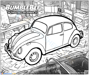 Bumblebee in Car Form Art