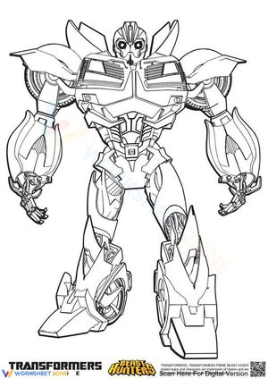 Transformers Prime Coloring Page