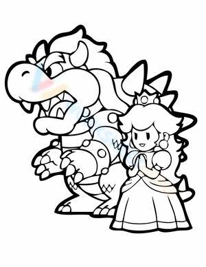 Bowser and the princess