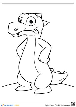 Tall Alligator Art Worksheet