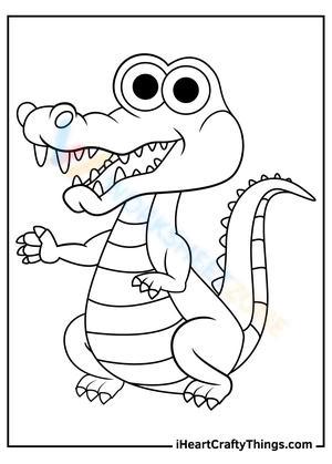 Energetic Alligator Art Page
