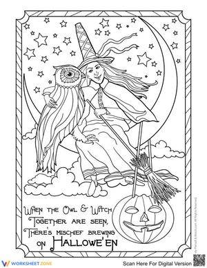 A witch and her Owl