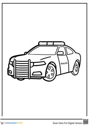Police Car Illustration Page