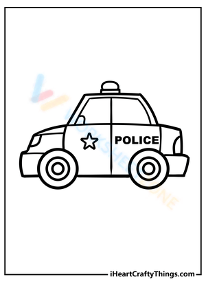 Cool Police Car Art Page
