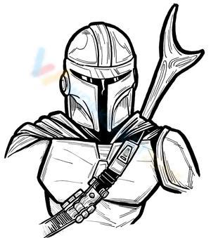 Portrait of Mandalorian
