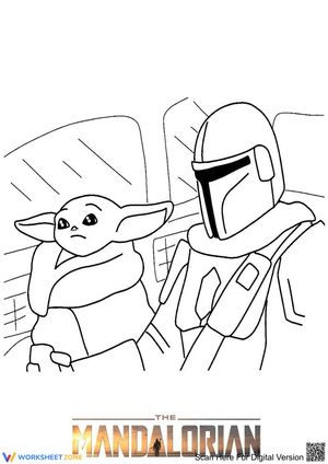Mandalorian and Yoda Art