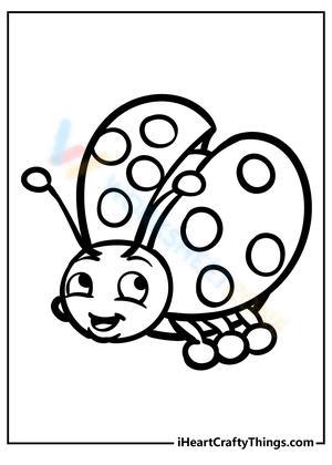 Adorable Ladybug Worksheet for Insect Study