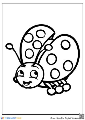 Adorable Ladybug Worksheet for Insect Study