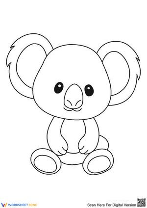 Baby Koala Worksheet for Animal Lovers