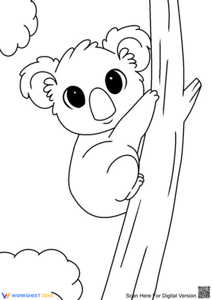 Cute Koala Activity Page for Kids