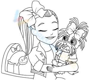 Jojo Siwa and her dog