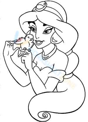 Jasmine and a bird