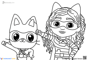 Gabby and Pandy Paws Adventure Worksheet
