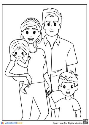Happy Family Worksheet: Nurturing Connections