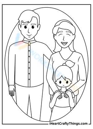 Family Picture Worksheet: Cherishing Memories