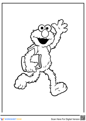 Elmo Fun Worksheet for Sesame Street Fans