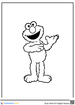 Elmo's Here: Fun Activity Sheet for Kids