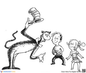 Dr. Seuss Characters Coloring Page | Essential K-5 Ready