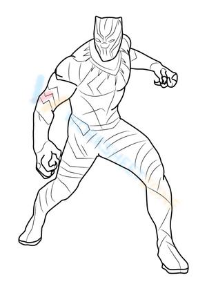 Cool Black Panther Activity Page