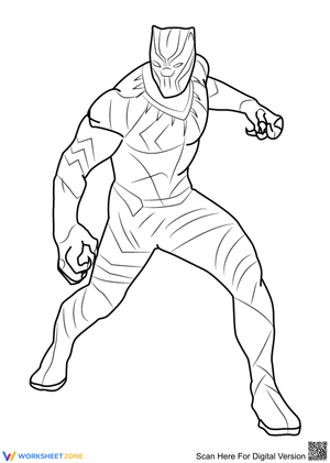 Cool Black Panther Activity Page