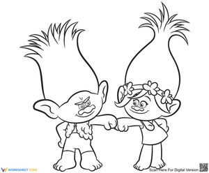 Trolls Poppy and Branch Worksheet