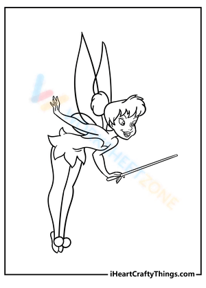 Stunning Tinkerbell Fantasy Sheet