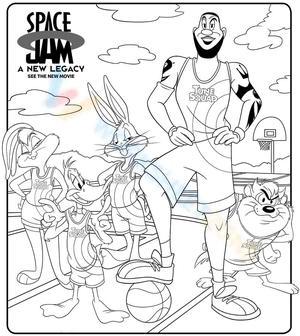 Tune Squad Worksheet for Space Jam Fans