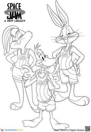Space Jam Coloring Page | Essential Grade K-5 Printable