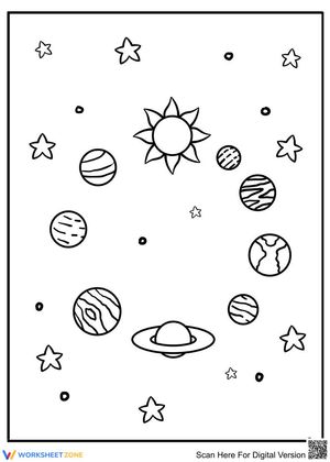 The circle of solar system
