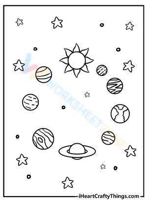 The circle of solar system