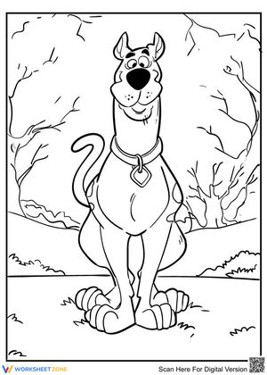 Scooby-Doo in the Forest Adventure Sheet