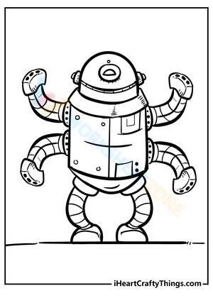 Four arms robot