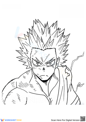 Anime Character Coloring Page 