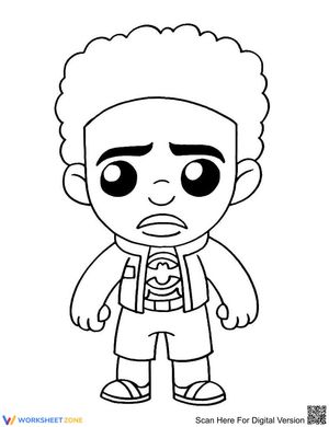 Cartoon Miles Morales