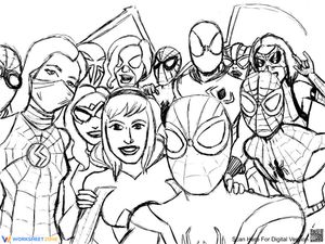 Spider-Verse Coloring Page