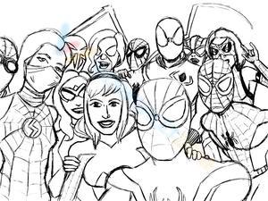 Spider-Verse Coloring Page