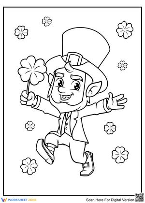 Leprechaun and Clover Fun Activity