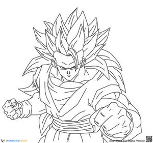 Goku Coloring Page | Essential Grade K-5 Printable