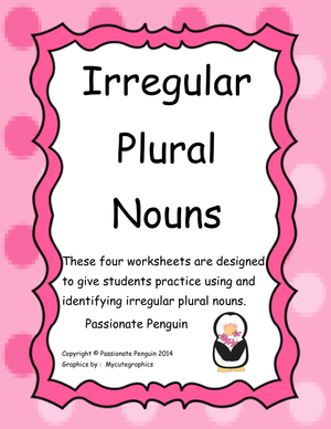 Irregular Plural Nouns Practice | Grade 3-4 Worksheet