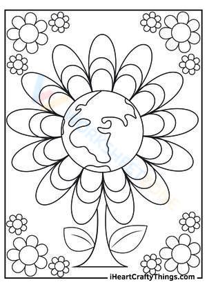 Blooming Earth Flower Worksheet