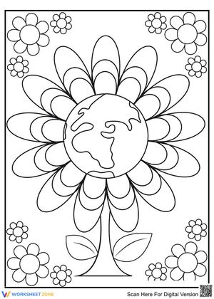 Blooming Earth Flower Worksheet