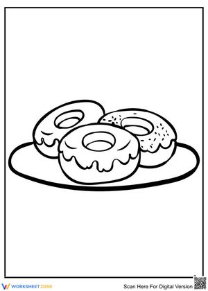 A plate of Donut