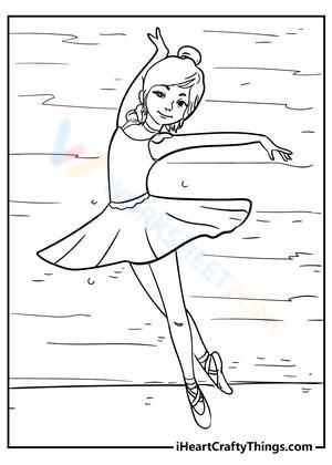 Litlle girl dancing ballet